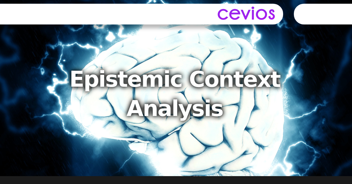 Epistemic Context Analysis